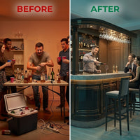 Orion Regency Grand Island Home Bar by Valente Atelier — Before & After