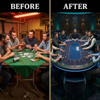 RoyalFlush Pro Dealer Poker Table — Before & After