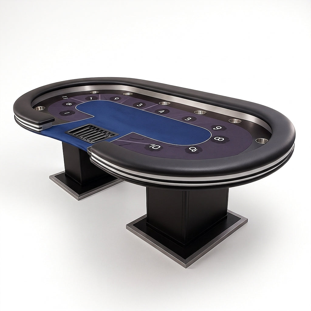 RoyalFlush Pro Dealer Poker Table — Studio Shot
