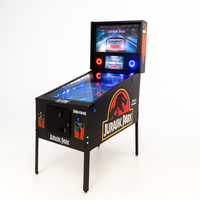 Pinball Machine Built for Premium Gaming, Licensed Jurassic Park, LED Playfield, Digital Backbox Display