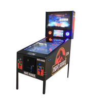 Pinball Machine Built for Premium Gaming, Licensed Jurassic Park, LED Playfield, Digital Backbox Display